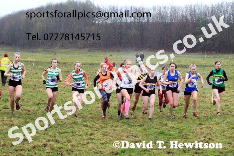 Womens under-17s and under-20s 2022 North Eastern Harrier League, Thornley Farm, Peterlee, County Durham. Photo: David T. Hewitson/Sports for All Pics